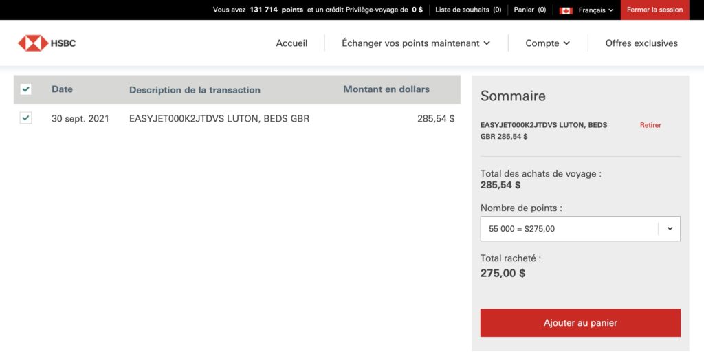 utiliser voyages hsbc fr