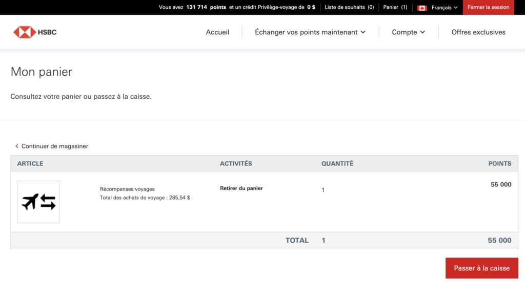 utiliser voyages panier hsbc fr