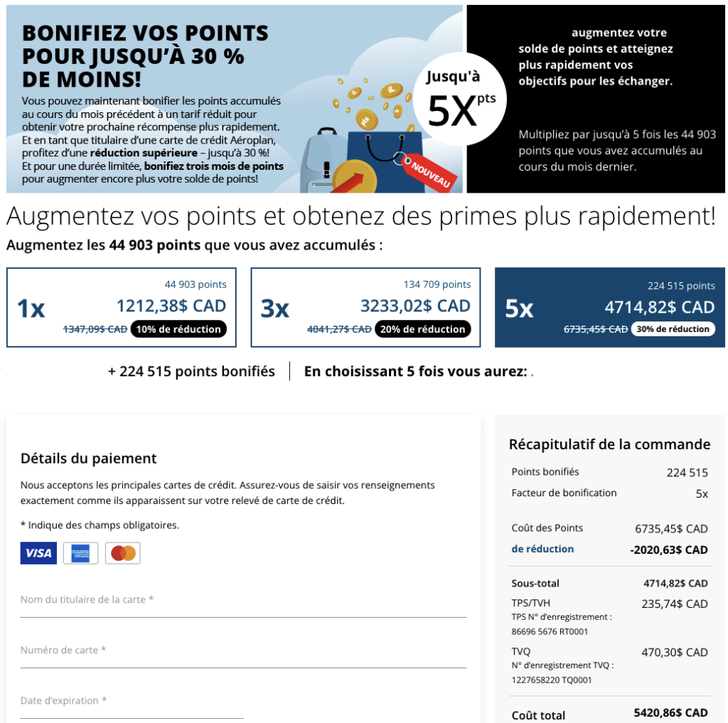 Booster points total