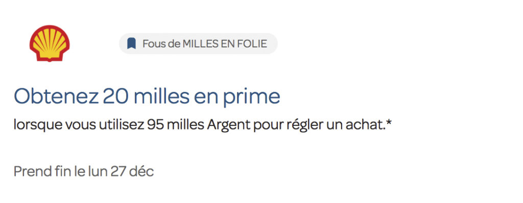 Échange chez Shell