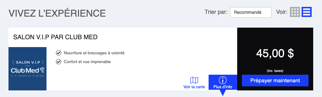 Salon VIP Québec YQB