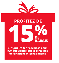 Exemple promotion Aeroplan pourcent