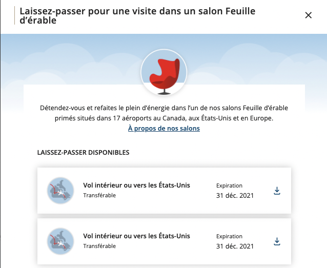 Laissez passer feuille érable