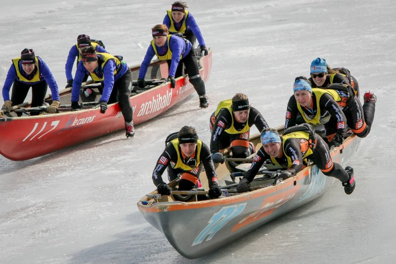 defi canot sur glace