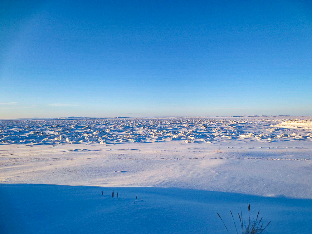 La vue de mon logement à Aupaluk - Crédit Photo Gabriel Lacoste-Piotte