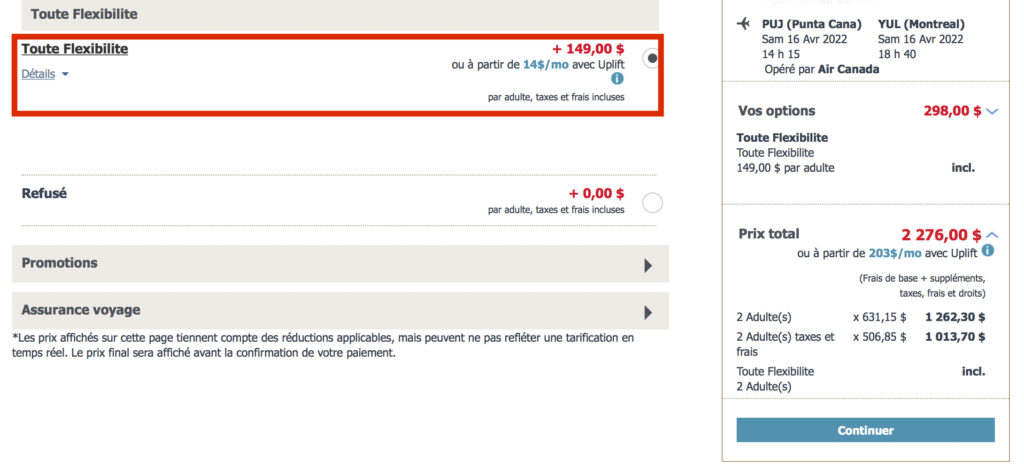 AC Option Toute Flexibilité