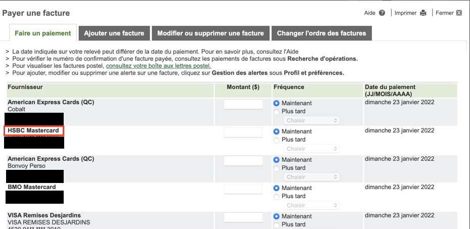 Carte integree AccesD