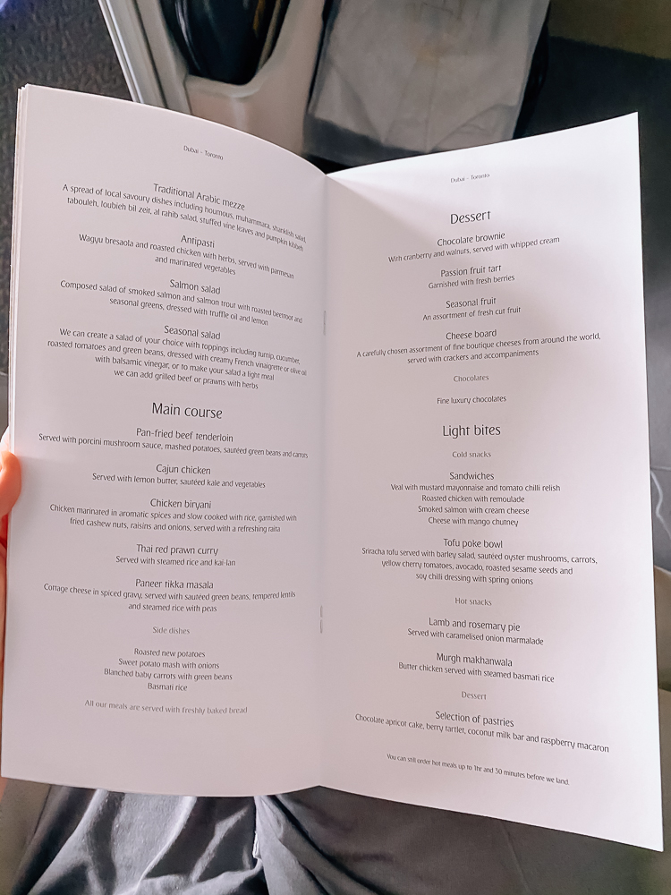 DXB YYZ Emirates First Class