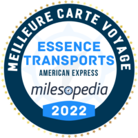 Meilleure carte credit Voyage Essence et transports Amex