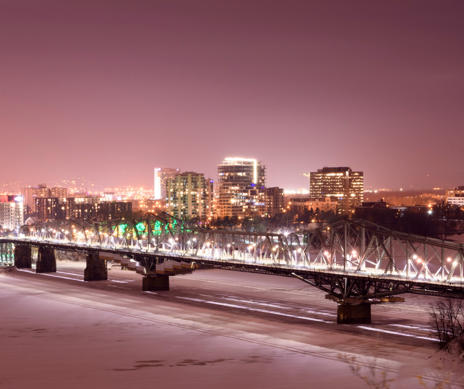 Pont Alexandra qui relie Ottawa a Gatineau