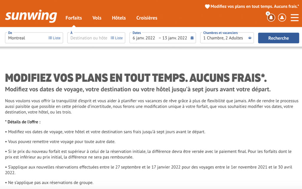 Sunwing Modifications