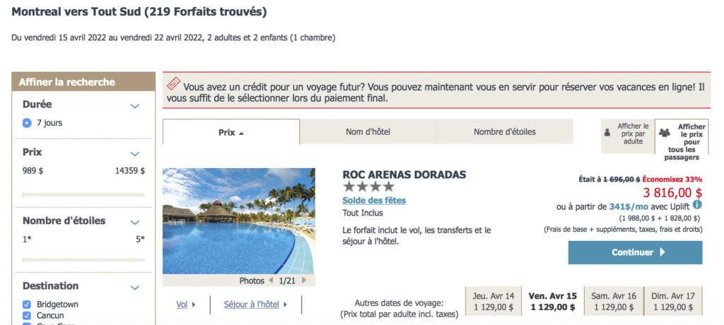 Voyage dans le sud en famille