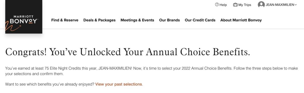 marriott bonvoy selection avantages