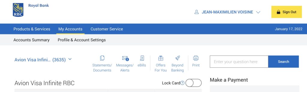 RBC offers online icone en