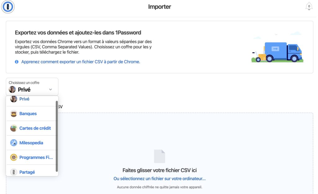 password importer coffre