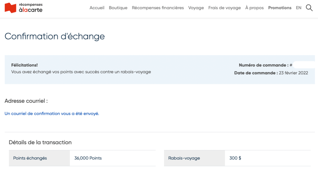 BNC confirmation échange
