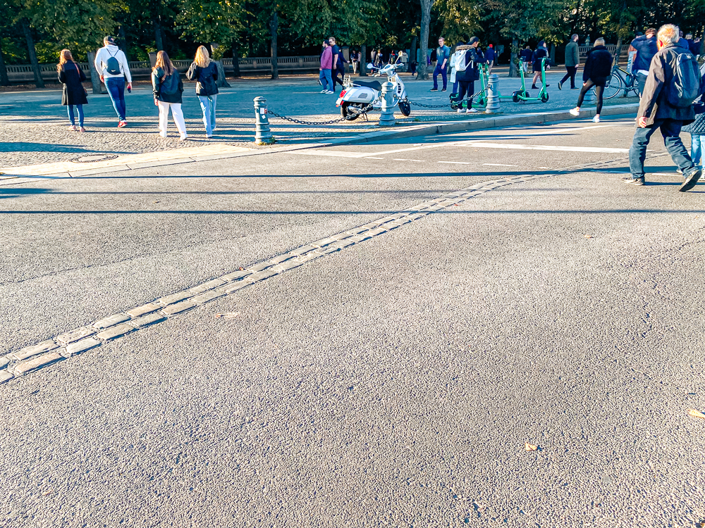 Berlin Ancienne ligne du mur de Berlin