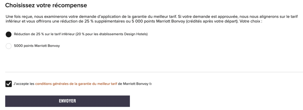 Choix récompenses BRG