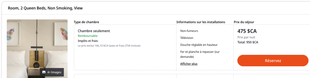 ClickTrip JW Parq taux