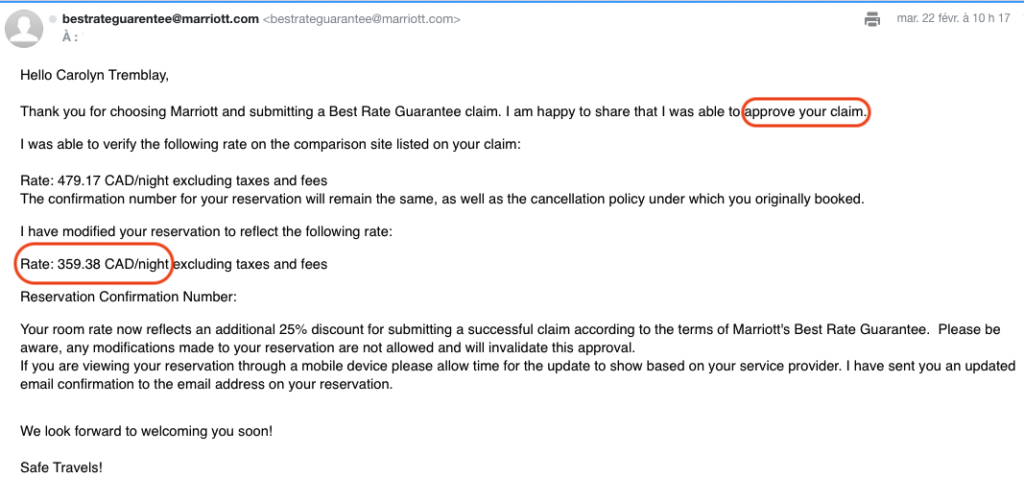 Confirmation BRG approved