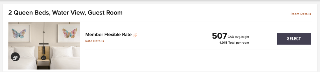 JW Parq taux original