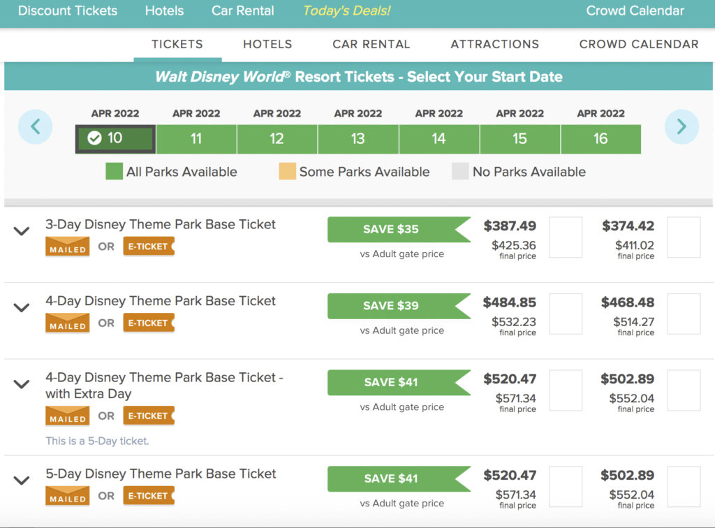 Plateforme Undercover Tourist Disney World