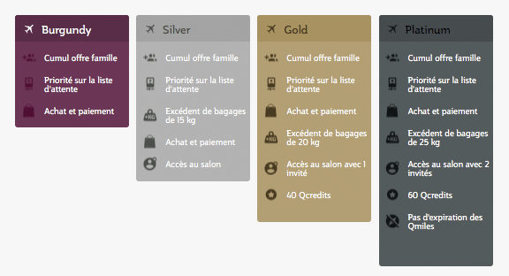 Qatar Différents statuts