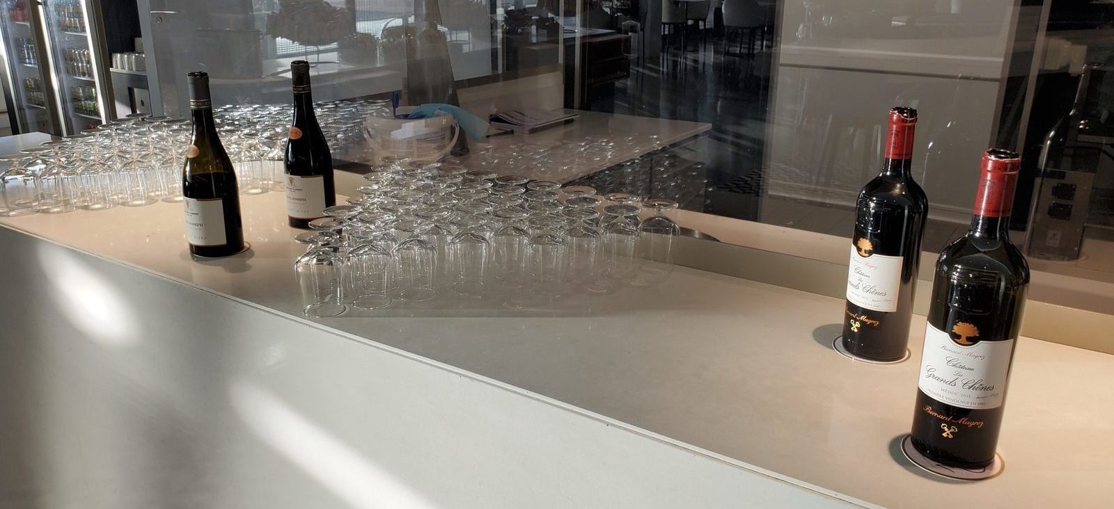 Air France lounge food and drinks