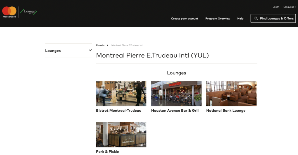 YUL access with LoungeKey