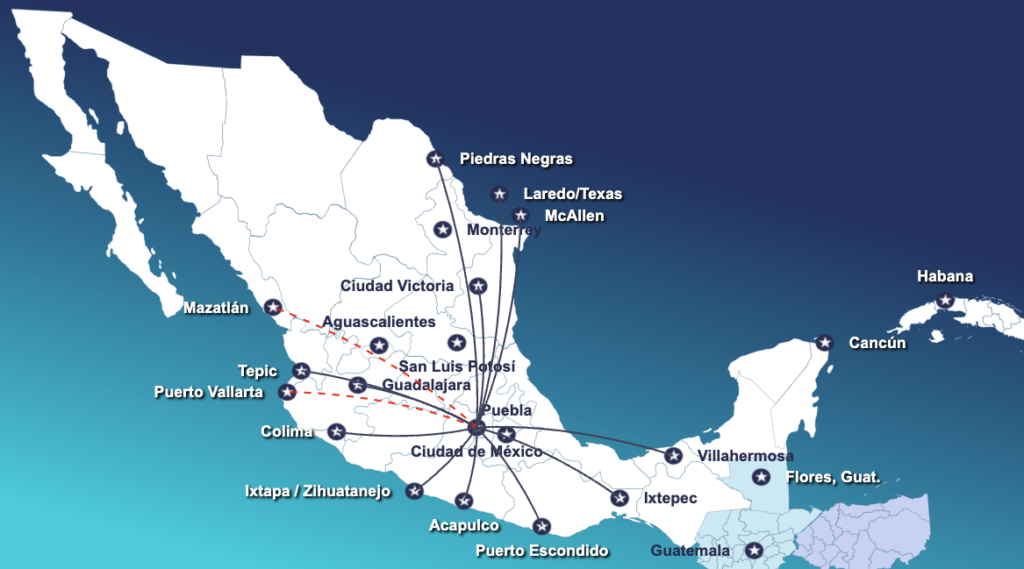 Aeromar carte destinations