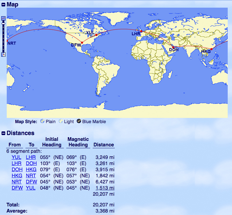 Asia Miles partenaires multiples tour du monde