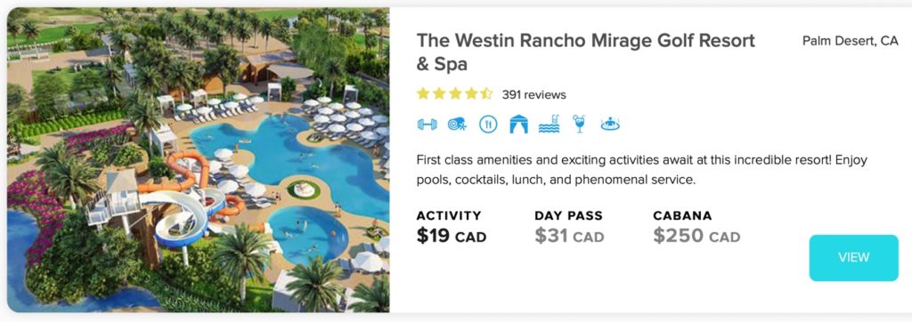 Passe de jour. Californie