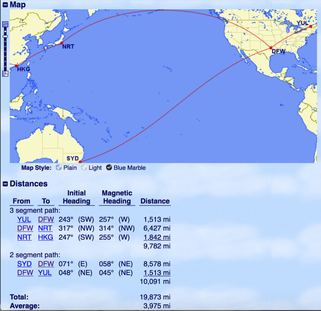 Tour de lAsie en J Avios avec segment terrestre