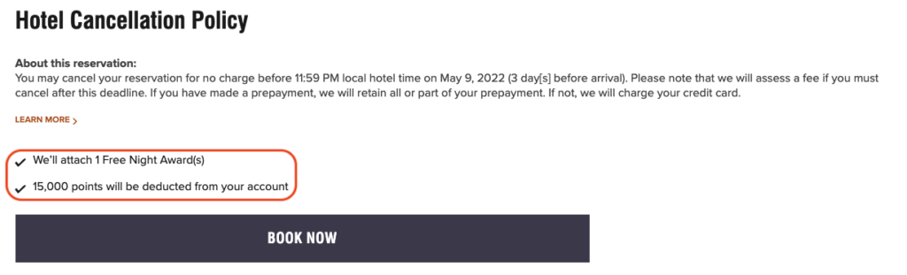 Confirmation cert and points