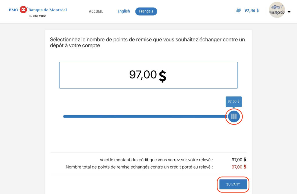 bmo remises en argent