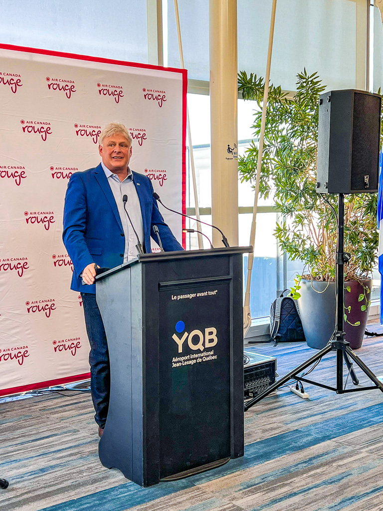 Air Canada flight inauguration