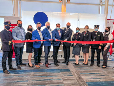 Air Canada flight inauguration