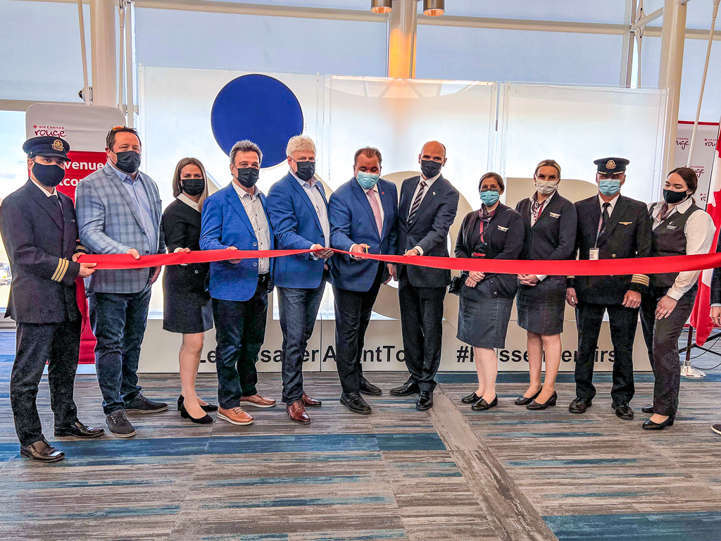Air Canada flight inauguration