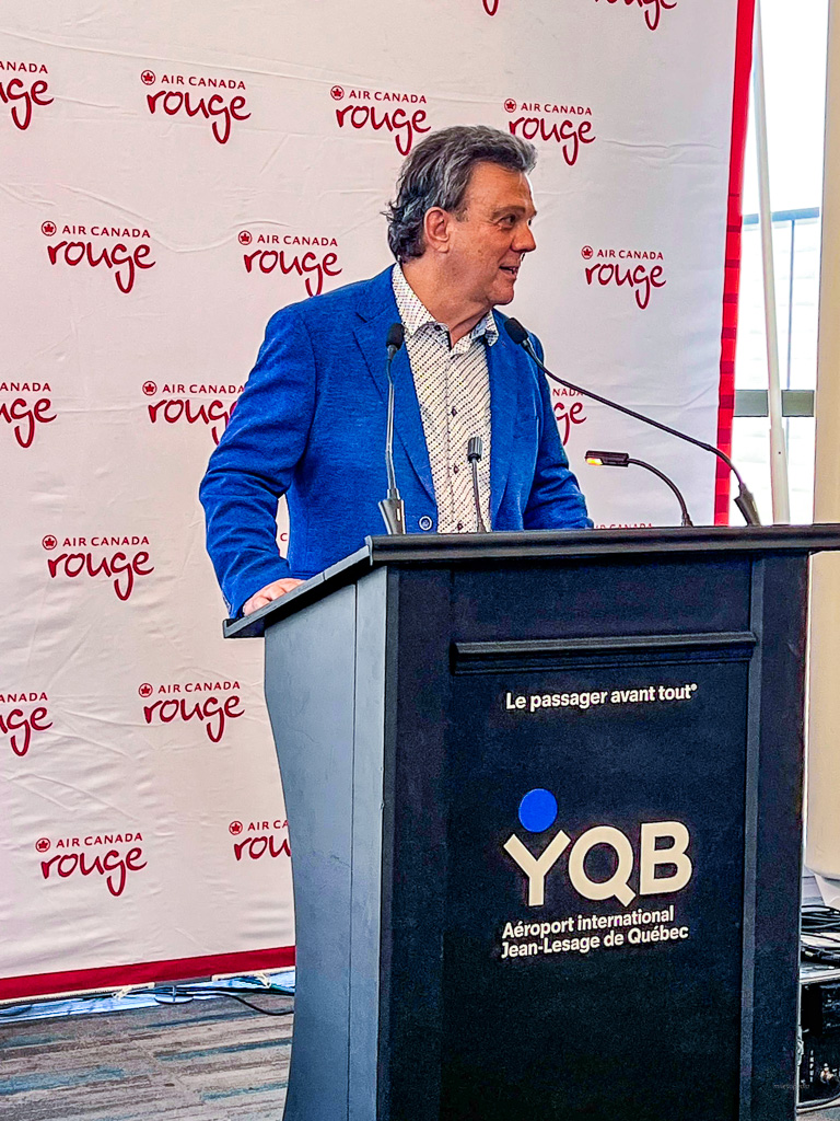 Air Canada flight inauguration