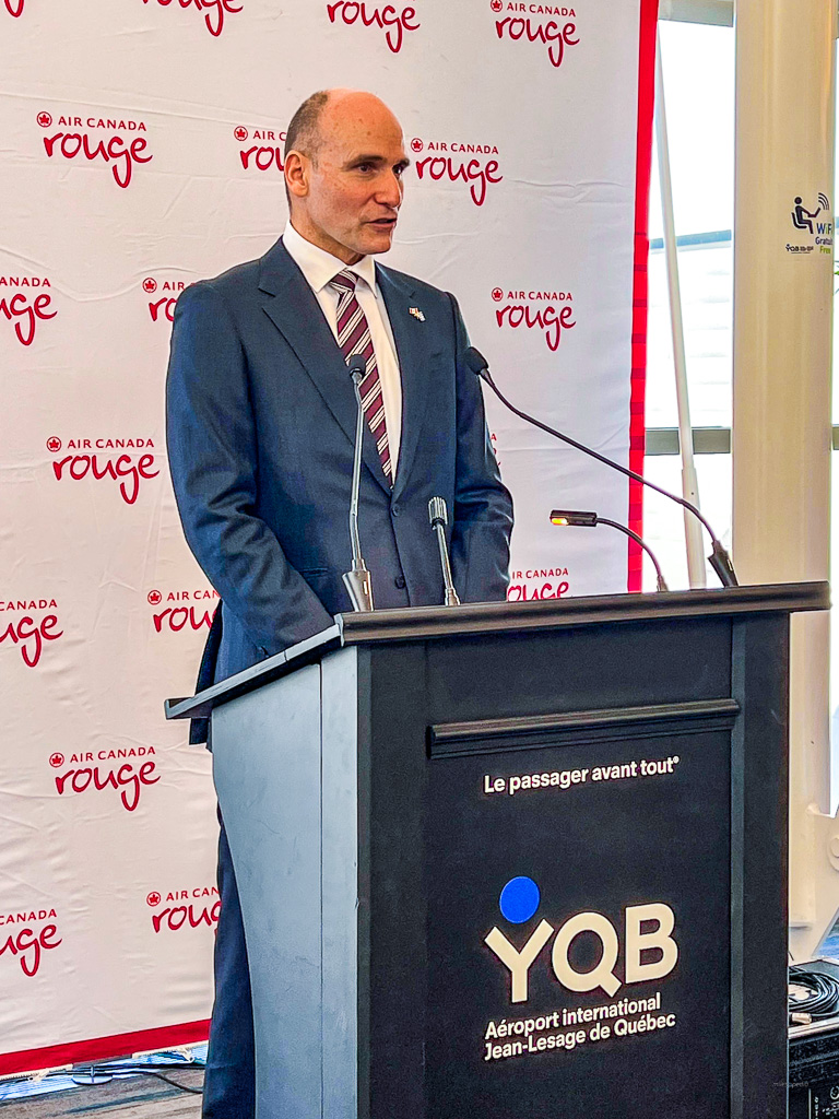 Air Canada flight inauguration