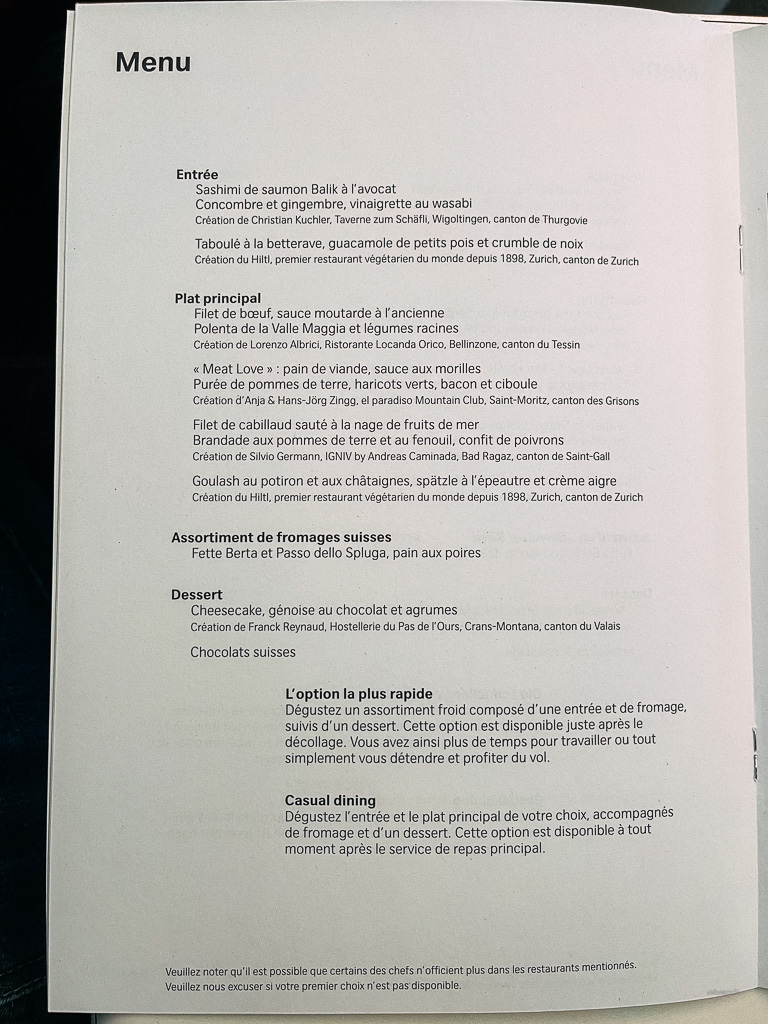 Swiss Business ZRH DXB