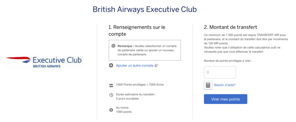 Qatar – Transfert PP vers Avios