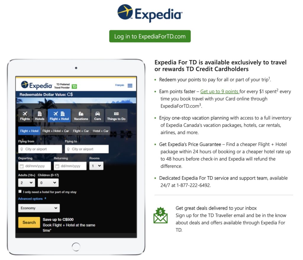 Expedia For Td Fr