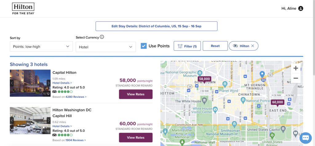 Capital Hilton DC-Réservation9