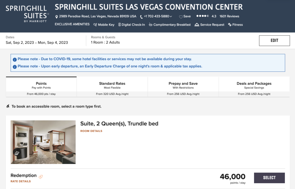 Las vegas springhill suites