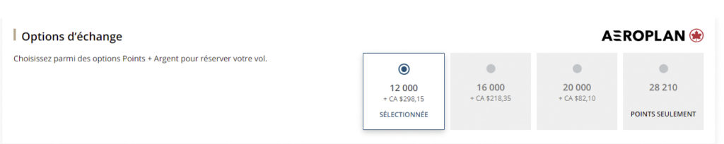 Manque de Points Aeroplan Argent