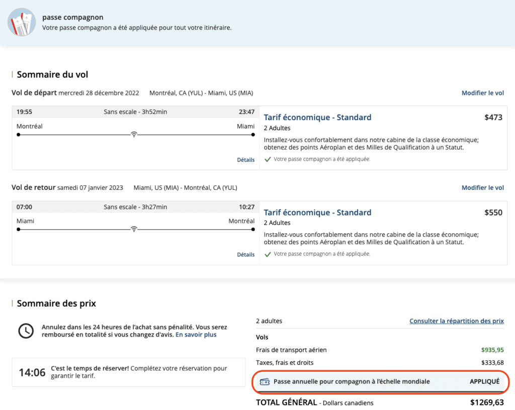 Passe annuelle compagnon appliquée