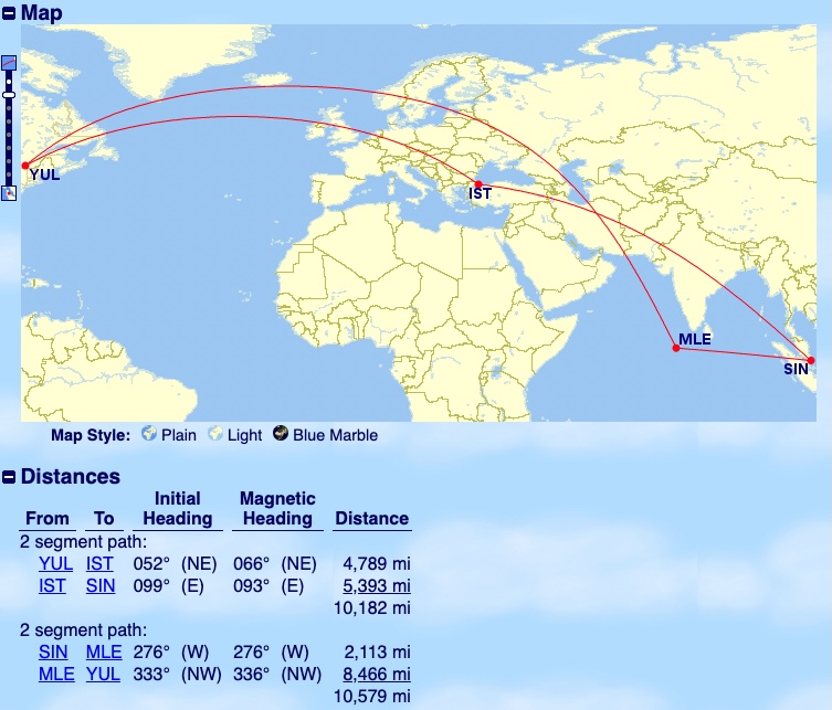 Yul Ist Sin Mle Yul Aeroplan