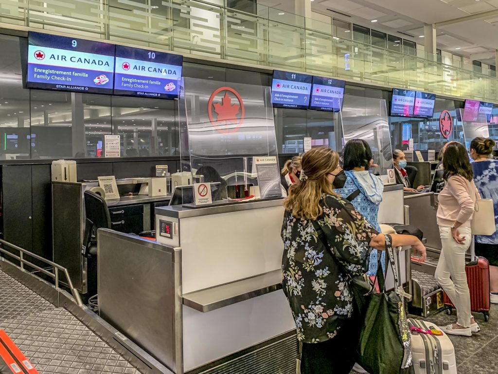 Comptoir famille Air Canada