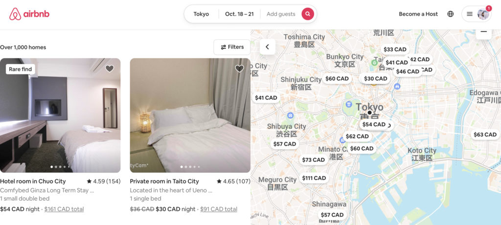 Japan AirBnb